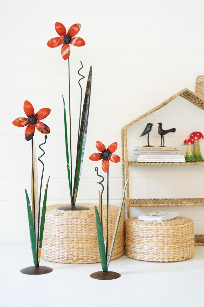 Recycled Metal, Recycled Iron Flowers