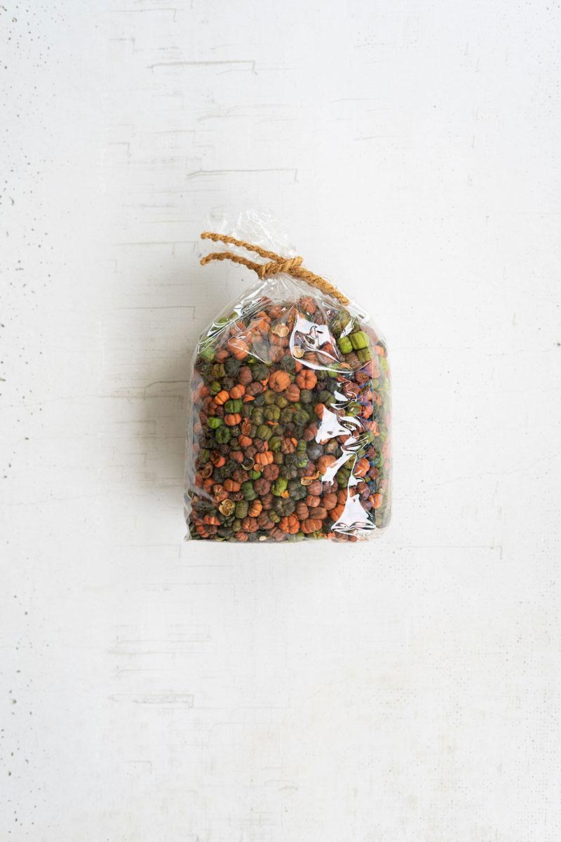 Bag Of Orange And Green Putka Pods – 12 Oz.