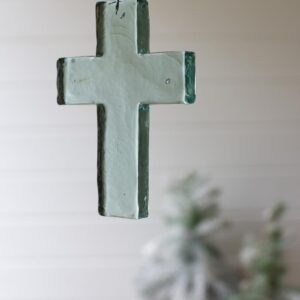 Box of 4 — Glass Cross Suncatcher